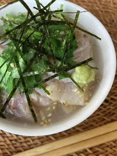 クエだしの素で鯛茶漬け-レシピのメイン写真