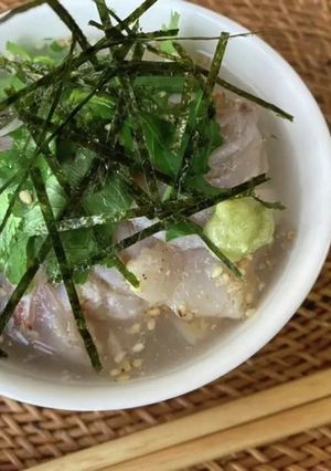 クエだしの素で鯛茶漬け-レシピのメイン写真