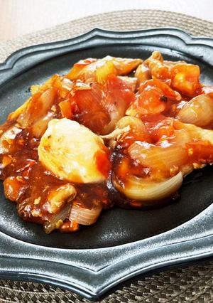 低カロ低脂質フライパン1つ！酢鶏-レシピのメイン写真