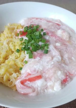超簡単！ふんわりカニあんかけチャーハン！-レシピのメイン写真