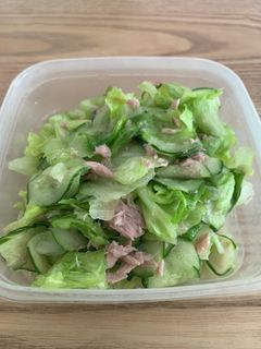 無限レタスとツナきゅうり-レシピのメイン写真