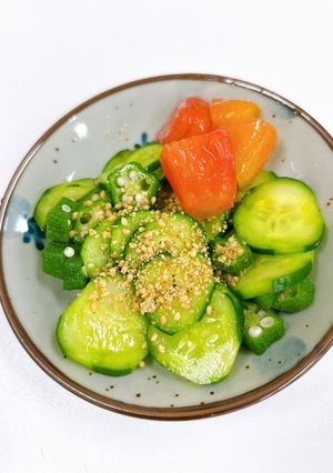 【つどいごはん】夏野菜のサラダ-レシピのメイン写真