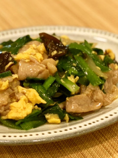 ニラと豚肉の玉子炒め[塩麹]-レシピのメイン写真