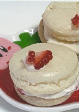 茨城のイチゴを使ったマカロン-レシピのメイン写真