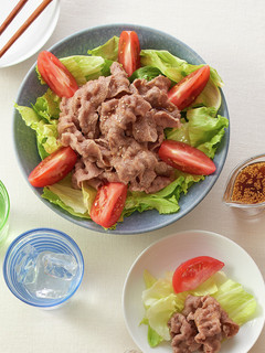 牛ほほ肉スライスしゃぶしゃぶサラダ-レシピのメイン写真