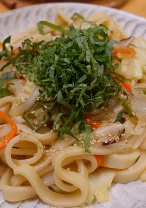 ◆醤油味の焼きうどん◆-レシピのメイン写真