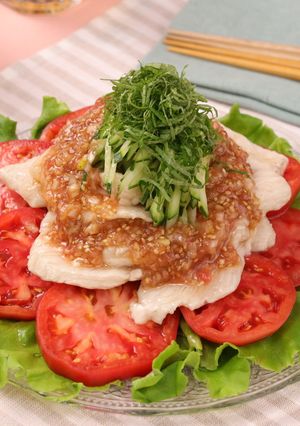 梅香味だれの鶏しゃぶサラダ-レシピのメイン写真