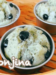あこ天然酵母で作るよもぎ黒豆蒸しパン-レシピのメイン写真
