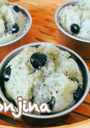 あこ天然酵母で作るよもぎ黒豆蒸しパン-レシピのメイン写真