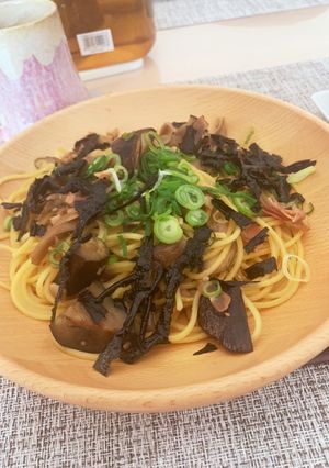 なす・舞茸・ベーコンの和風パスタ-レシピのメイン写真