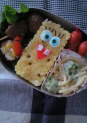 ★キャラ弁　スポンジ　ボブ★-レシピのメイン写真