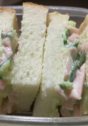魚肉ソーセージときゅうりのサンドイッチ-レシピのメイン写真