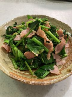 ほうれん草とベーコンのソテー-レシピのメイン写真