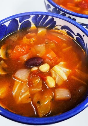 ソーセージとビーンズのミネストローネ-レシピのメイン写真
