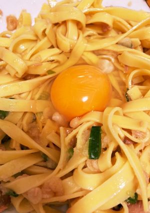 悪魔のたぬきパスタ-レシピのメイン写真