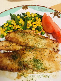 ヒラメのバター焼き♪♪-レシピのメイン写真