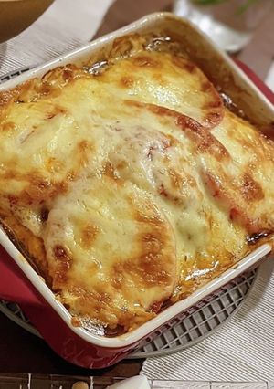 丸めない！トマトチーズハンバーグ-レシピのメイン写真