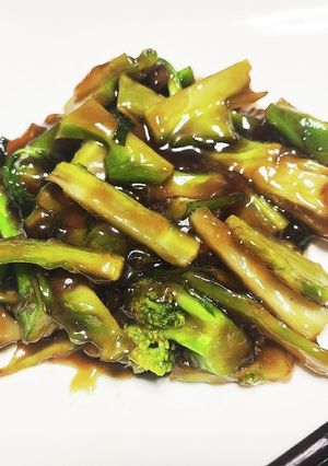 野菜高騰茎活用でブロッコリ茎の幸せ餡かけ-レシピのメイン写真