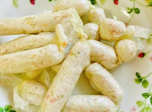 離乳食後期〜大人　ふわふわ鶏肉ソーセージ-レシピのメイン写真