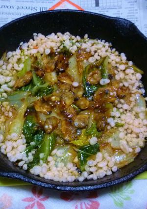 冷凍剥きあさり白菜のケイジャンソース炒め-レシピのメイン写真