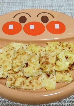 離乳食後期！お好み焼きの掴み食べ♪-レシピのメイン写真
