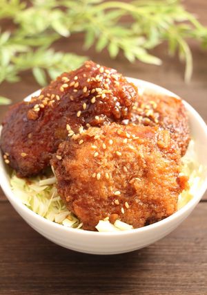簡単！ソースかつ丼　白だし風味-レシピのメイン写真