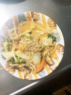 もやしブロッコリー味噌キムチ炒味野菜炒め-レシピのメイン写真