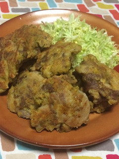 超簡単☆旨味堪能!ピカタ風豚こまカレー焼-レシピのメイン写真
