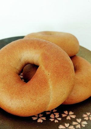☆全粒粉と米粉のみ☆ヘルシーベーグル-レシピのメイン写真