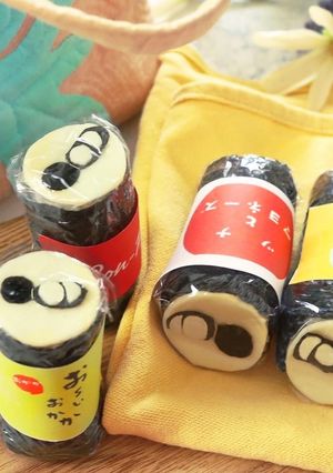 お花見に♡缶ジュース風おにぎり・海苔巻き-レシピのメイン写真