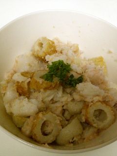 簡単で美味しい!里芋とちくわのたらこ和え-レシピのメイン写真