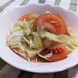 新玉ねぎとトマトのわさびサラダ
