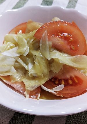 新玉ねぎとトマトのわさびサラダ-レシピのメイン写真