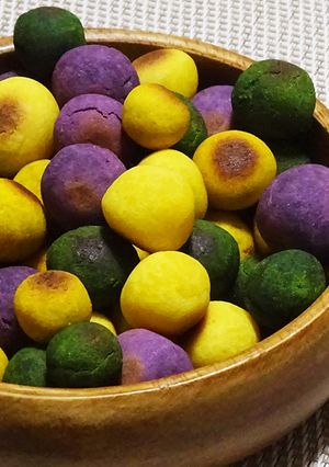 米粉と野菜パウダーのカラフルボーロ-レシピのメイン写真
