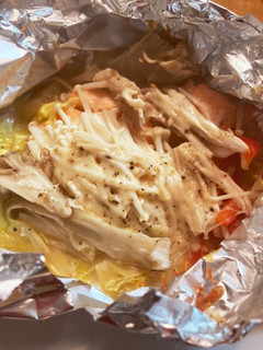 アルミホイルで!鮭のちゃんちゃん焼き風-レシピのメイン写真