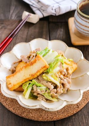 豚肉と厚揚げと白菜のとろーり和風煮-レシピのメイン写真