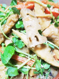 鶏胸肉豆苗でチンジャオロース!ゆりさん風-レシピのメイン写真