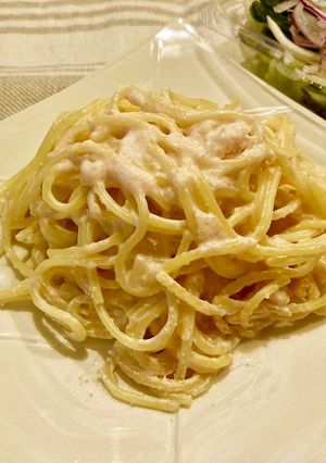 【カルシウム】たらこクリームパスタ-レシピのメイン写真