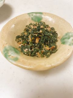 ふきの葉deナッツ味噌炒め-レシピのメイン写真