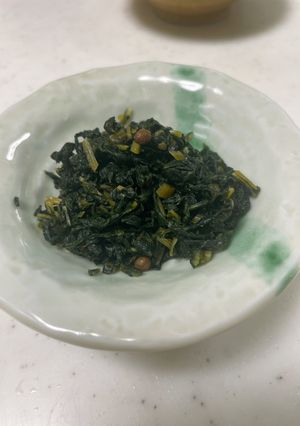 ふきの葉de甘辛山椒炒め-レシピのメイン写真