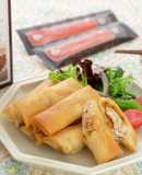 管理栄養士の☆鶏ささみ食養生カレー春巻き