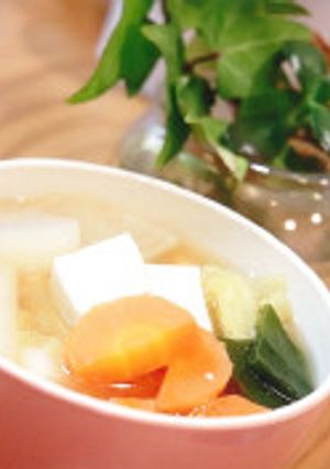 高萩産の野菜とみそを使ったみそ汁-レシピのメイン写真
