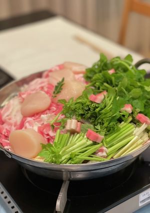 ホタテと豚肉の簡単#寄せ鍋-レシピのメイン写真