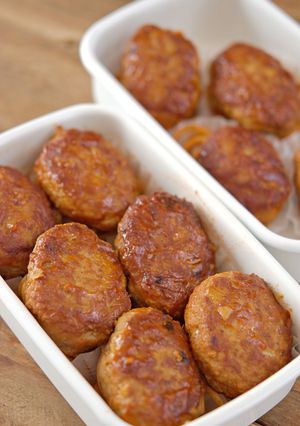 お弁当のおかずに！ミニハンバーグ&パスタ-レシピのメイン写真
