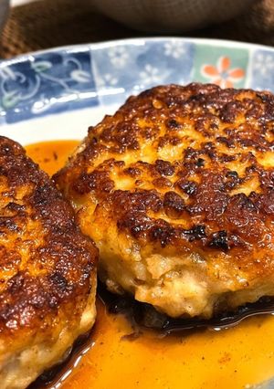 鶏つくねバーグお豆腐入り-レシピのメイン写真