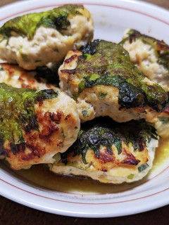 鶏ひき肉と青ねぎの大葉つくね-レシピのメイン写真
