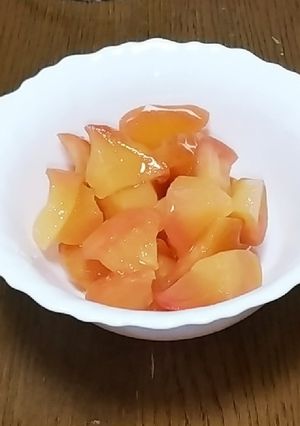 簡単レンジでりんごのコンポート-レシピのメイン写真