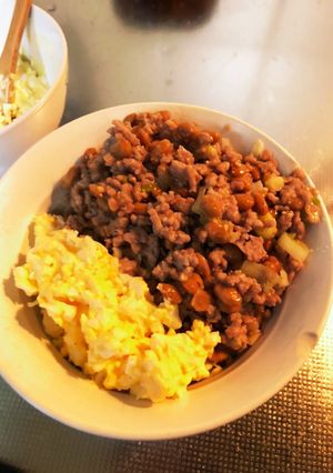 納豆と卵の2色丼-レシピのメイン写真