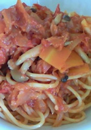 ﾄﾏﾄとﾂﾅのｽﾊﾟｹﾞｯﾃｨｰ-レシピのメイン写真