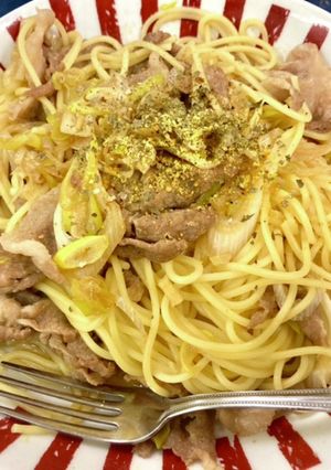 ワンコンロでできる豚ロースパスタ-レシピのメイン写真